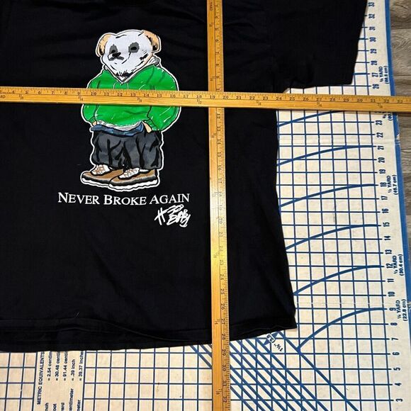 NBA Youngboy T-Shirt Size XXXL Black Polo Bear Graphic Short Sleeve 38 Baby - Picture 7 of 8